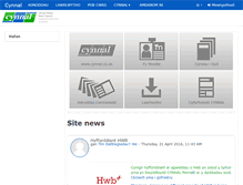 Tablet Screenshot of moodle.cynnal.co.uk